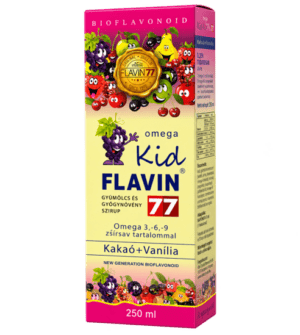 Flavin77 Omega Kid szirup 250ml (pink) 2+1 Akció